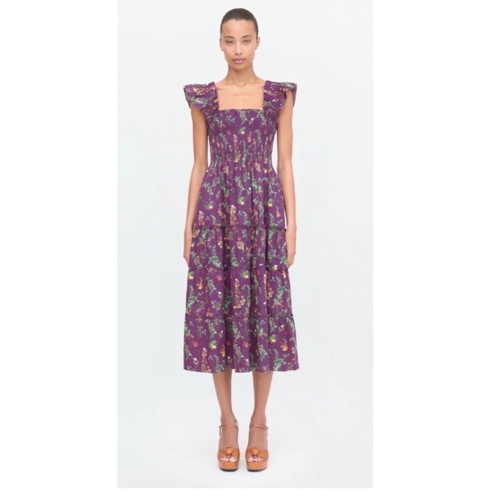 Hill House Home x Stephanie Fishwick Ellie Nap Dress Magic Orchard Purple Large